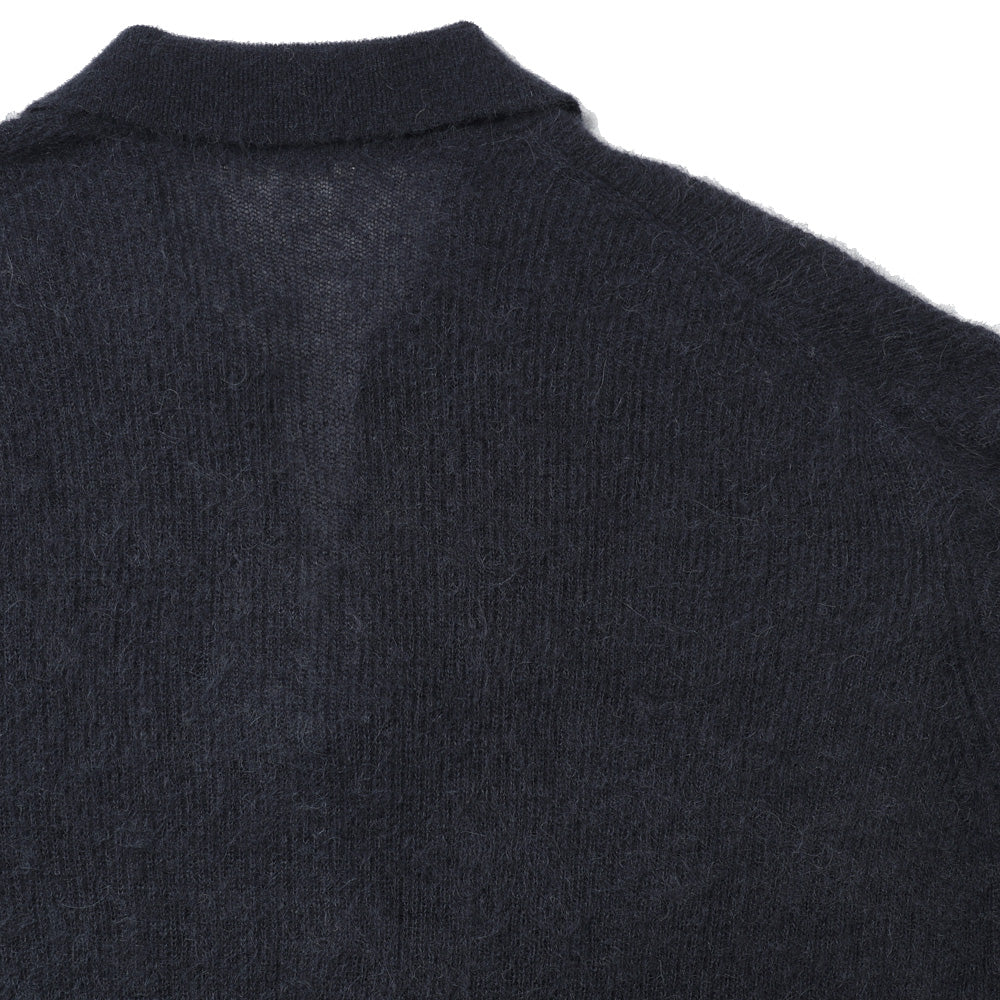 BABY SURI ALPACA SHEER KNIT SKIPPER POLO