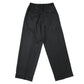 DOUBLE PLEATED WIDE TROUSERS ORGANIC WOOL GABARDINE