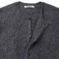 GARMENT-DYED BABY ALPACA FUR KNIT CREW-NECK CARDIGAN