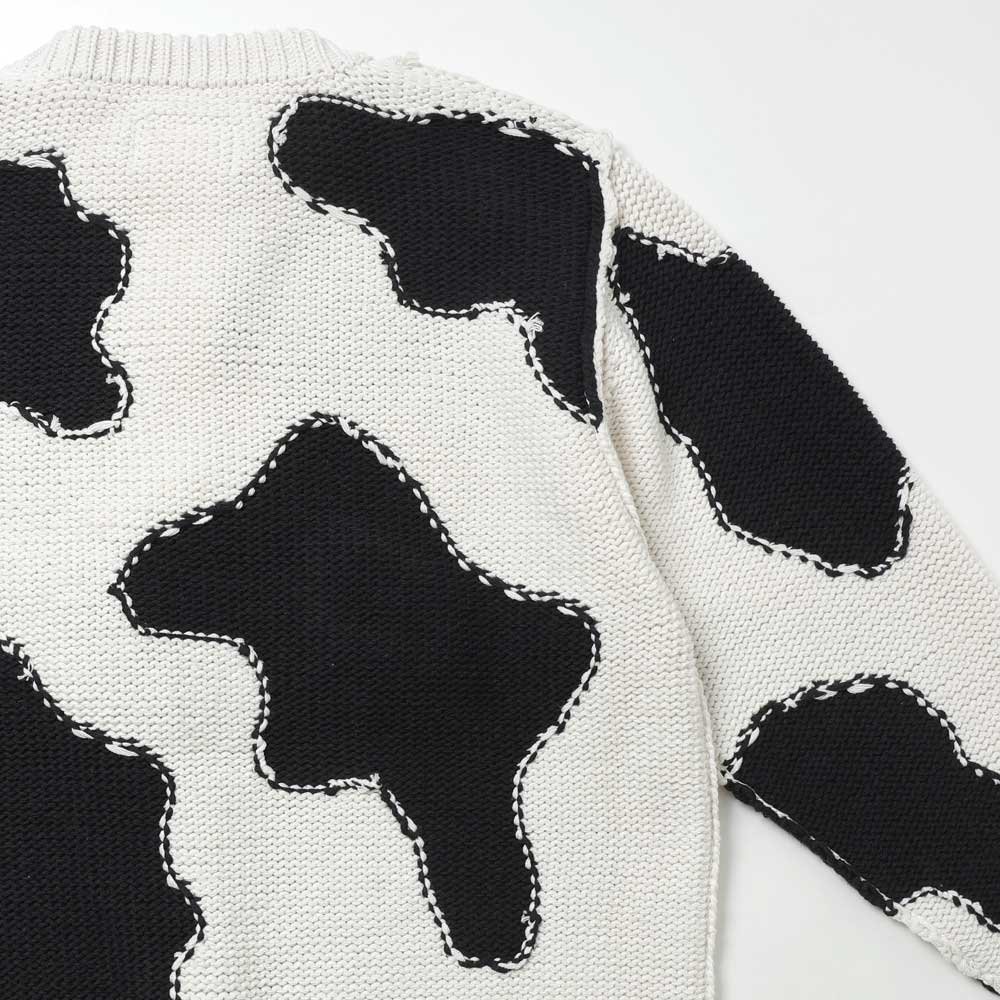 doublet(ダブレット)ACTING COW KNIT PULLOVER (26SS58KN215