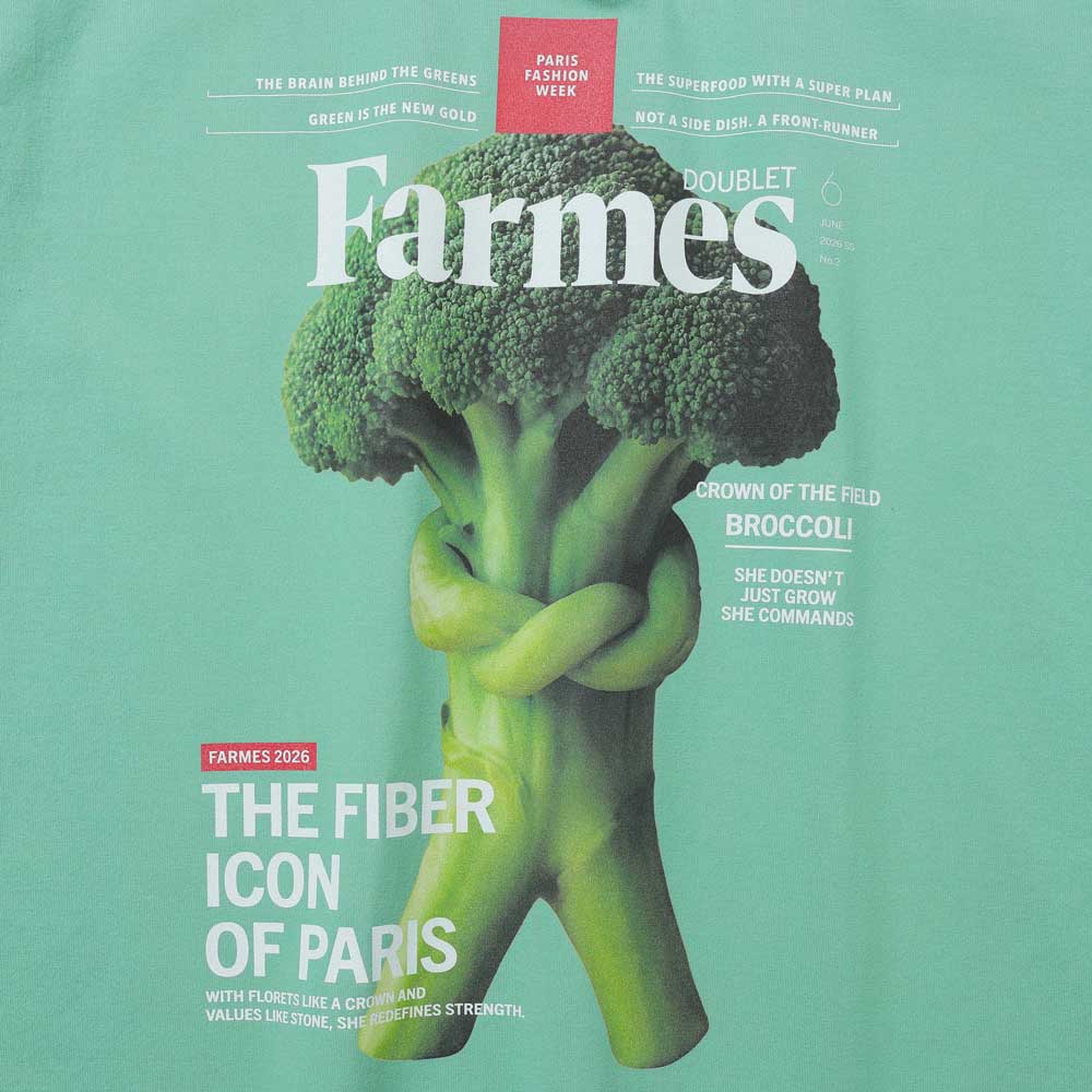 doublet(ダブレット)FARMES MAGAZINE COVER T-SHIRT (26SS34CS430