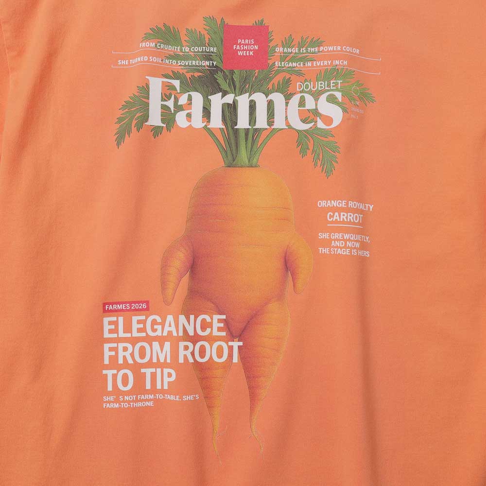 doublet(ダブレット)FARMES MAGAZINE COVER T-SHIRT (26SS34CS430