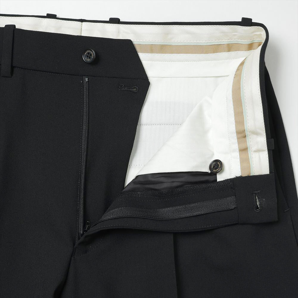 FLAT FRONT WIDE TROUSERS ORGANIC SURVIVAL CLOTH TROPICAL