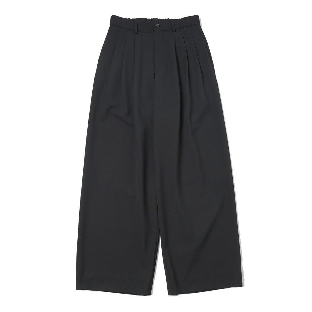 TRIPLE PLEATED WIDE TROUSERS ORGANIC SURVIVAL CLOTH TROPICAL