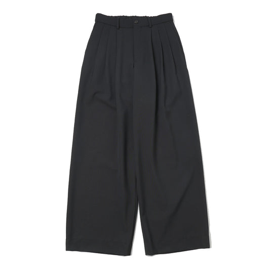 TRIPLE PLEATED WIDE TROUSERS ORGANIC SURVIVAL CLOTH TROPICAL