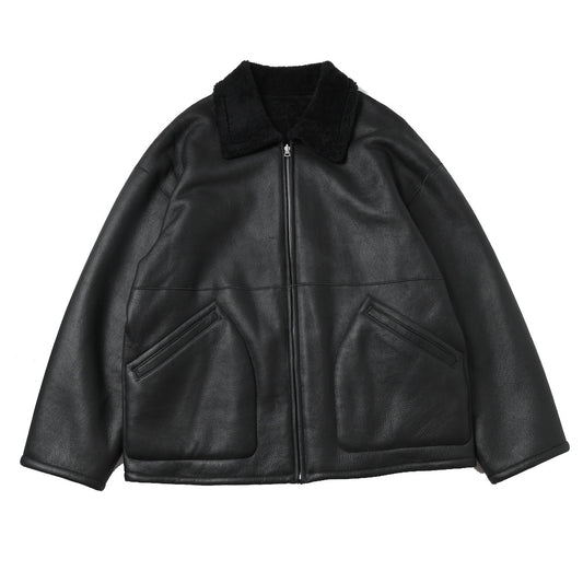 MERINO MOUTON ZIP BLOUSON