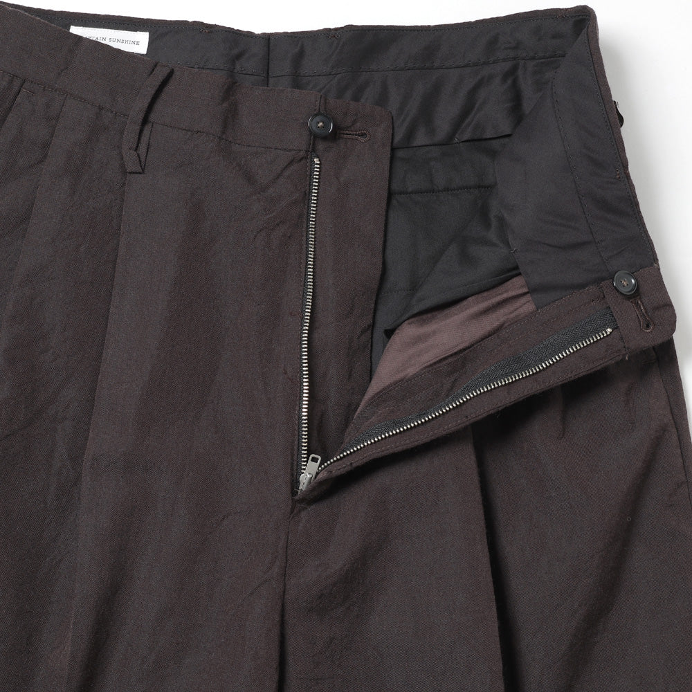 Wool Vintage Gabardine Shoecut Slacks