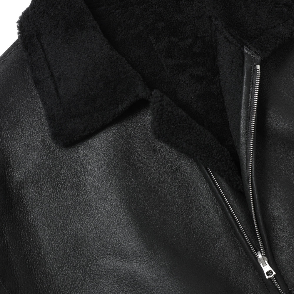 MERINO MOUTON ZIP BLOUSON