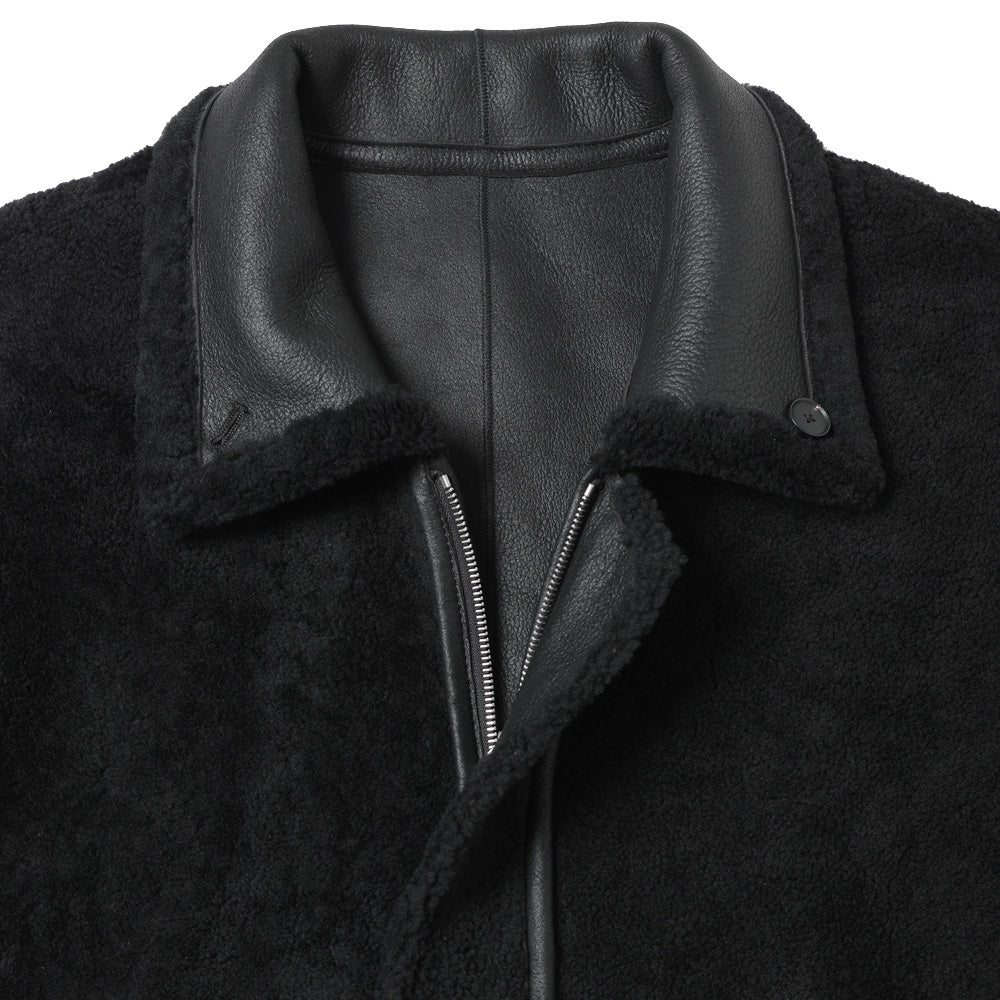 MERINO MOUTON ZIP BLOUSON