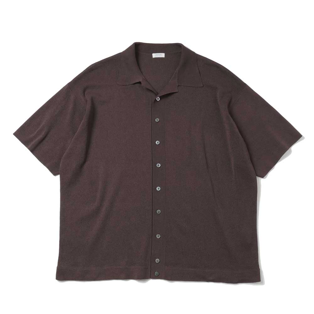crepuscule(クレプスキュール)Washi Open Collar S/S Shirt (2601-017