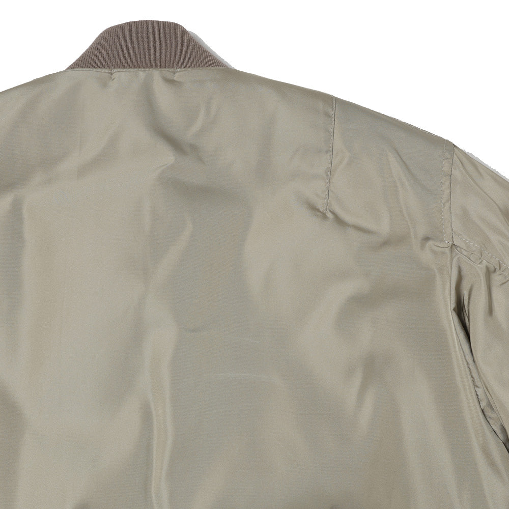 SILK TWILL FLIGHT BLOUSON / MERINO MOUTON LINING