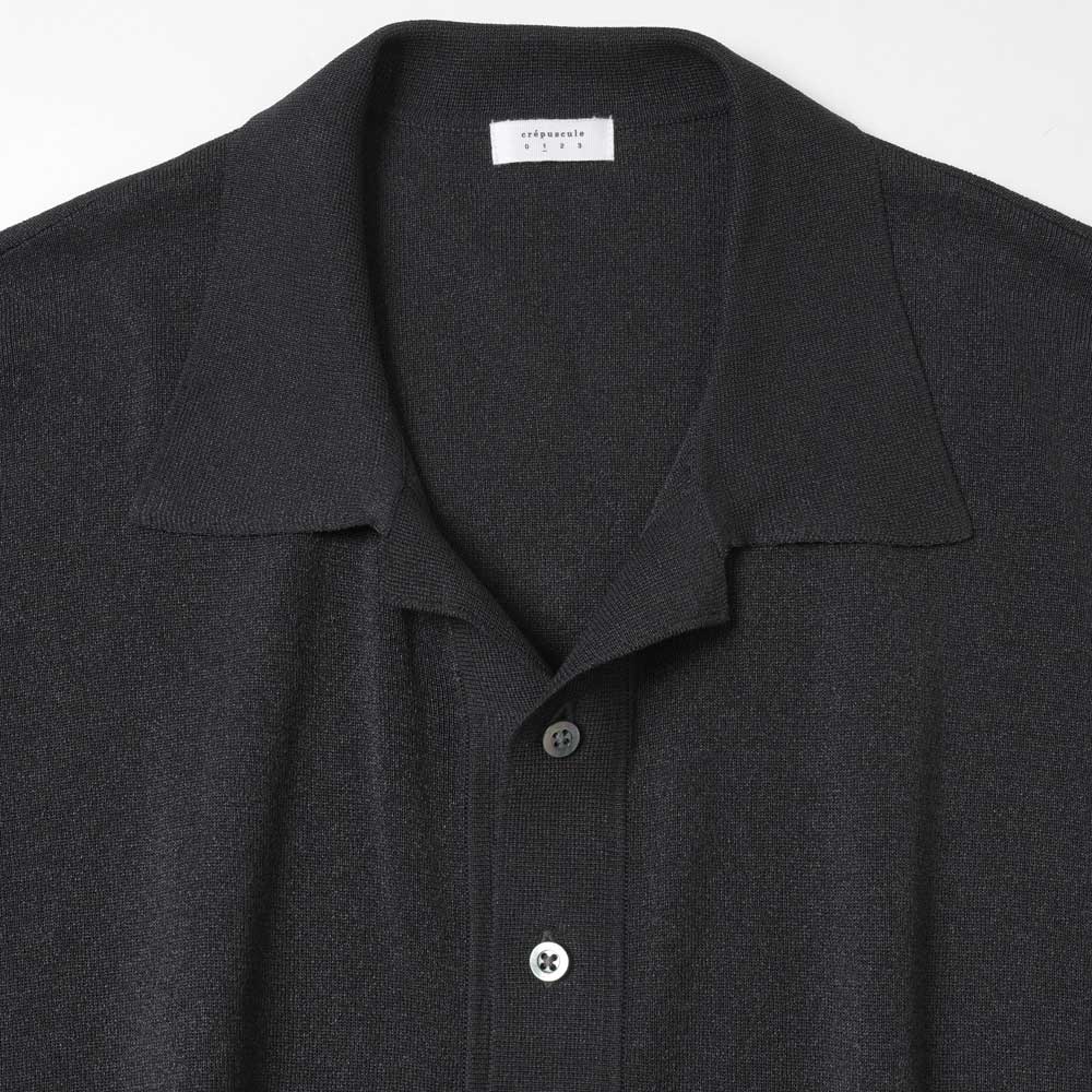 crepuscule(クレプスキュール)Washi Open Collar S/S Shirt (2601-017