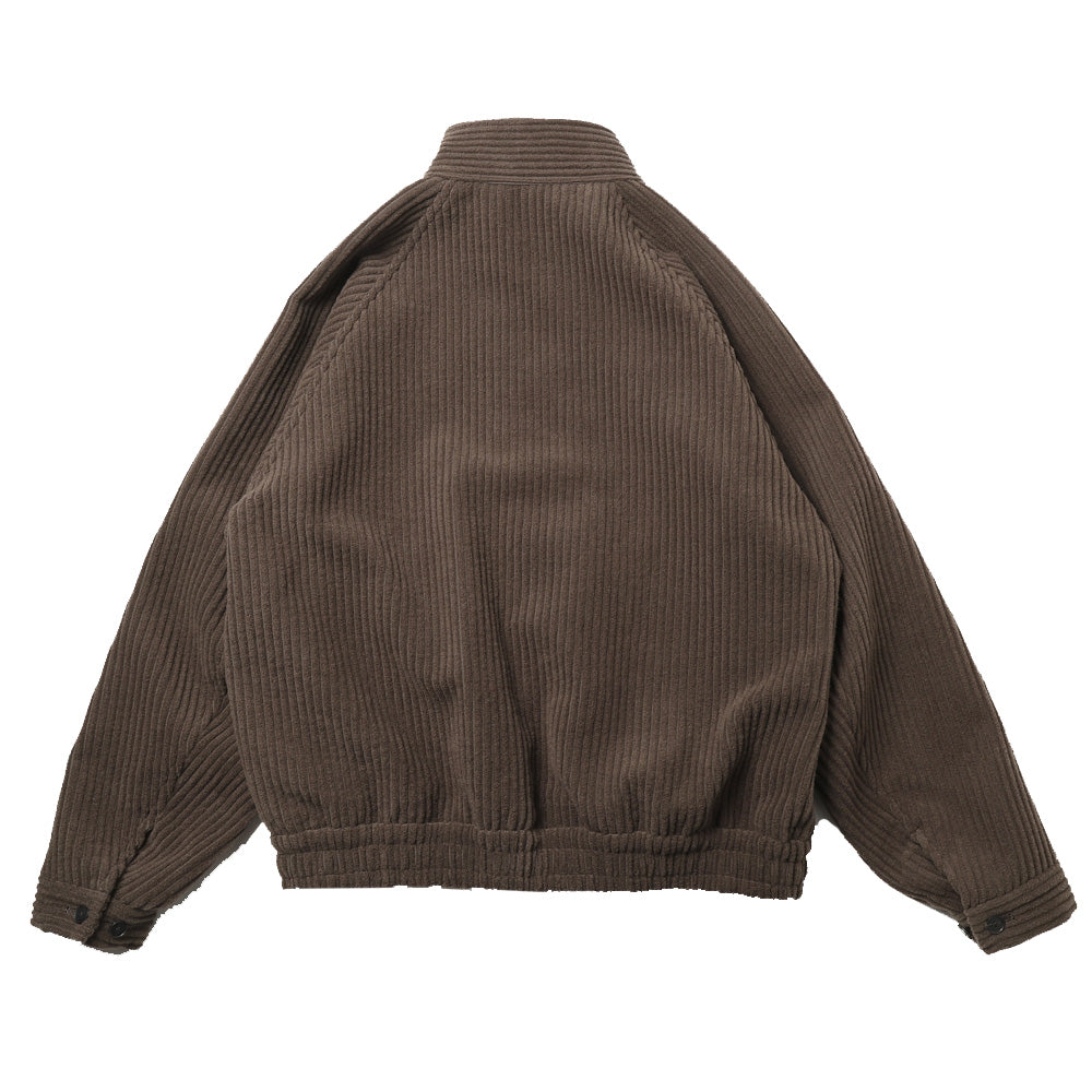 WOOL CASHMERE CORDUROY ZIP BLOUSON