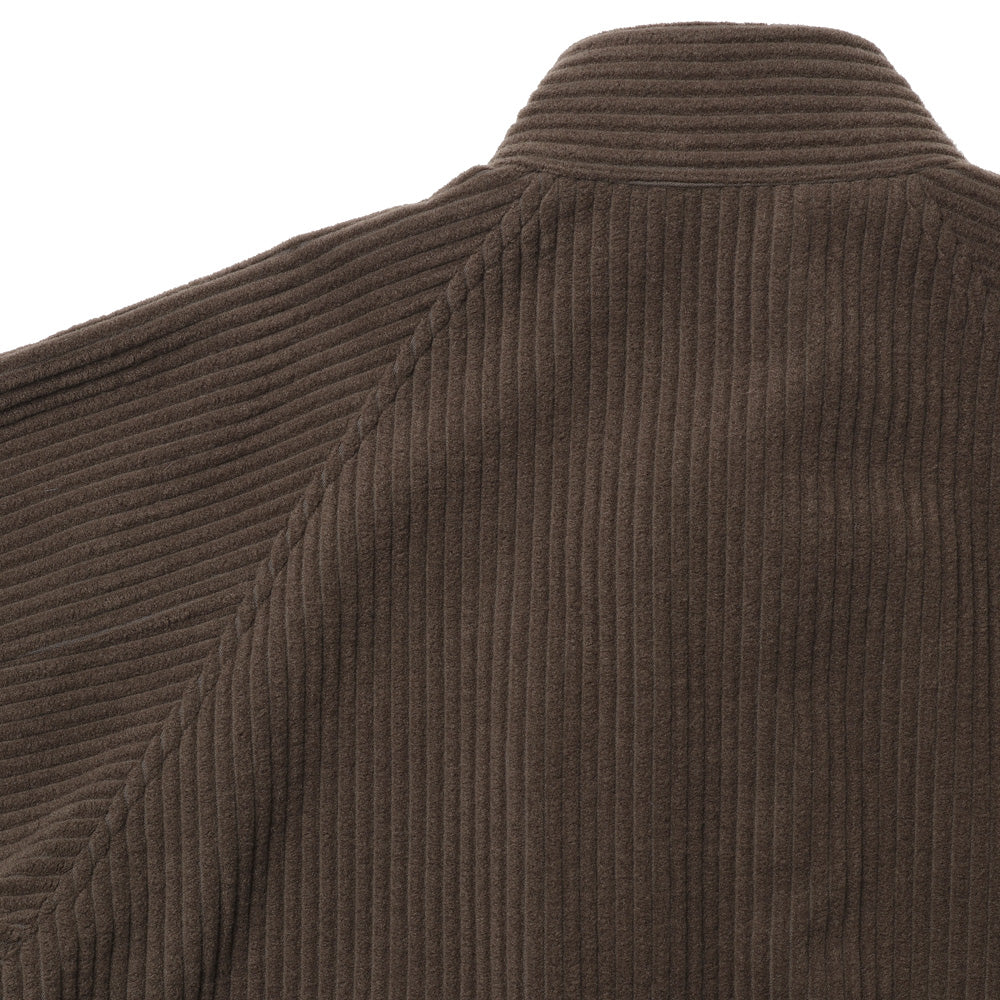 WOOL CASHMERE CORDUROY ZIP BLOUSON