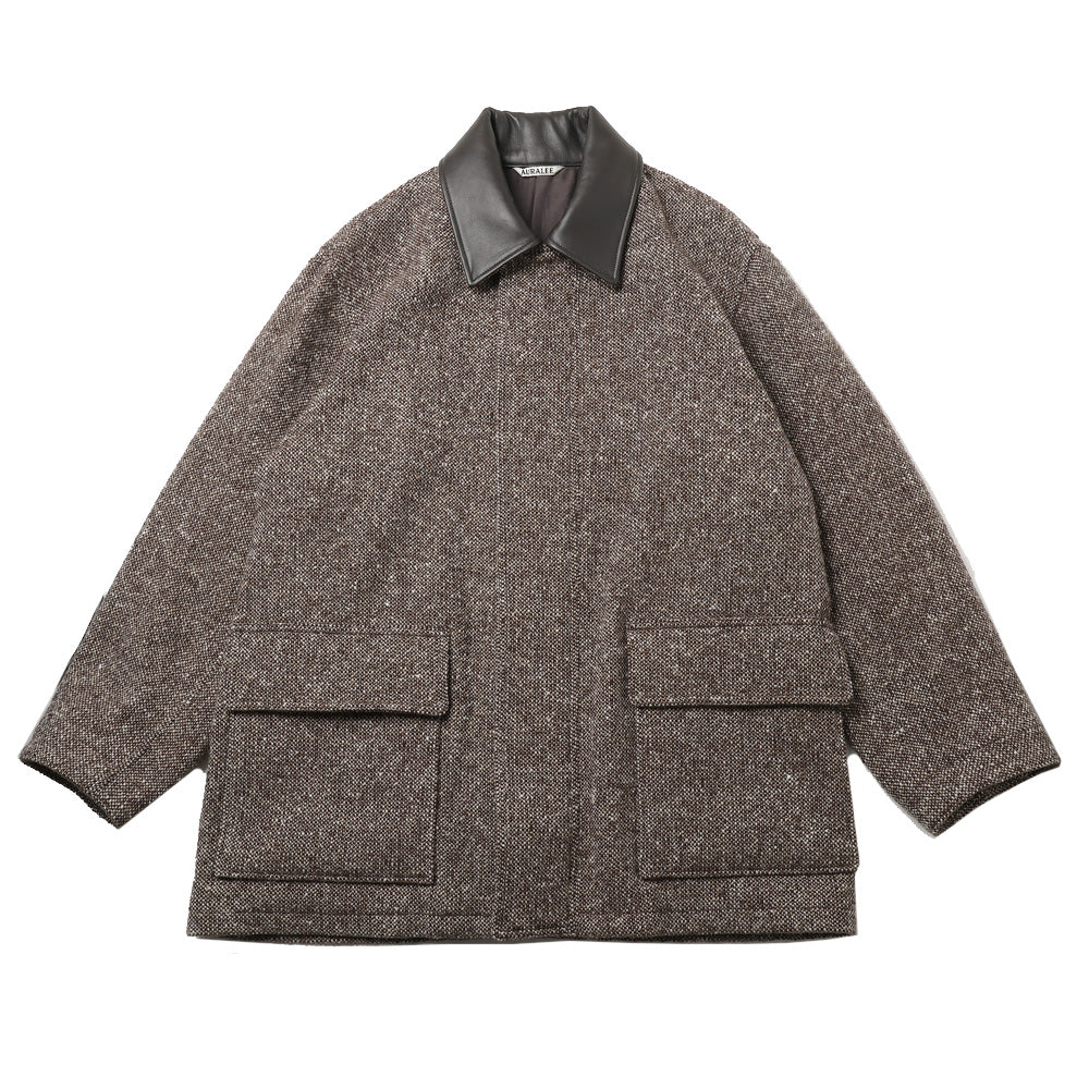 HOMESPUN TWEED ZIP BLOUSON