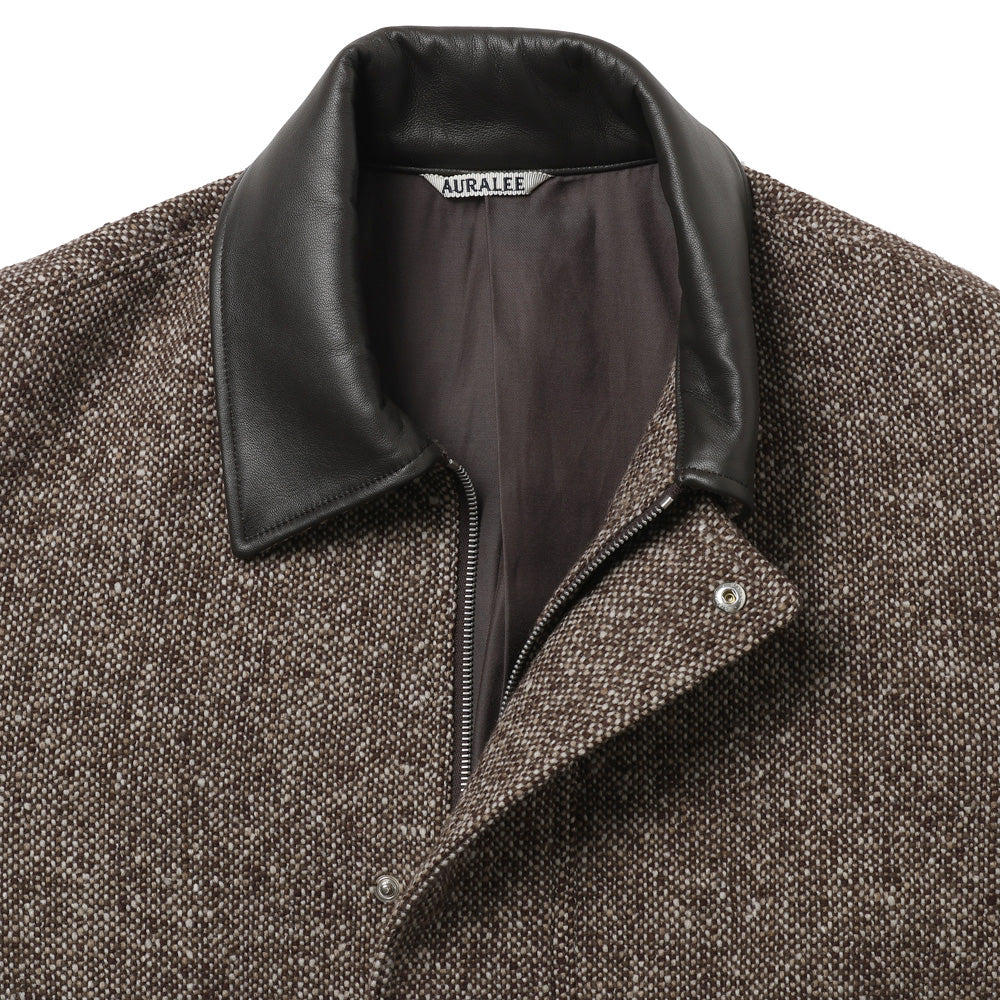 HOMESPUN TWEED ZIP BLOUSON