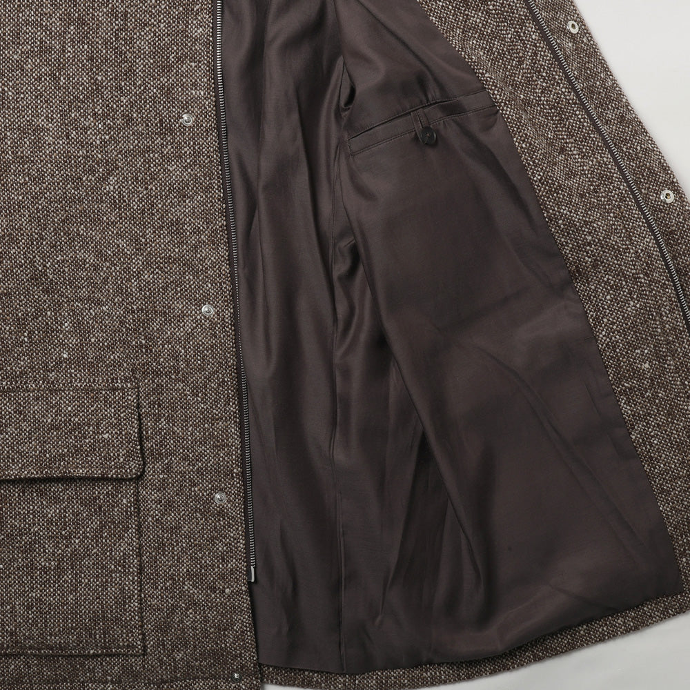 HOMESPUN TWEED ZIP BLOUSON