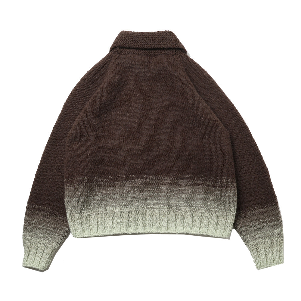 WOOL LOW-GAUGE KNIT ZIP COWICHAN