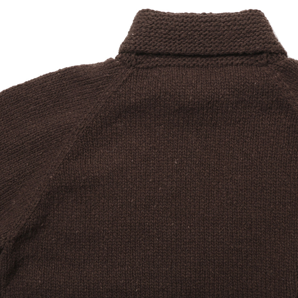 WOOL LOW-GAUGE KNIT ZIP COWICHAN