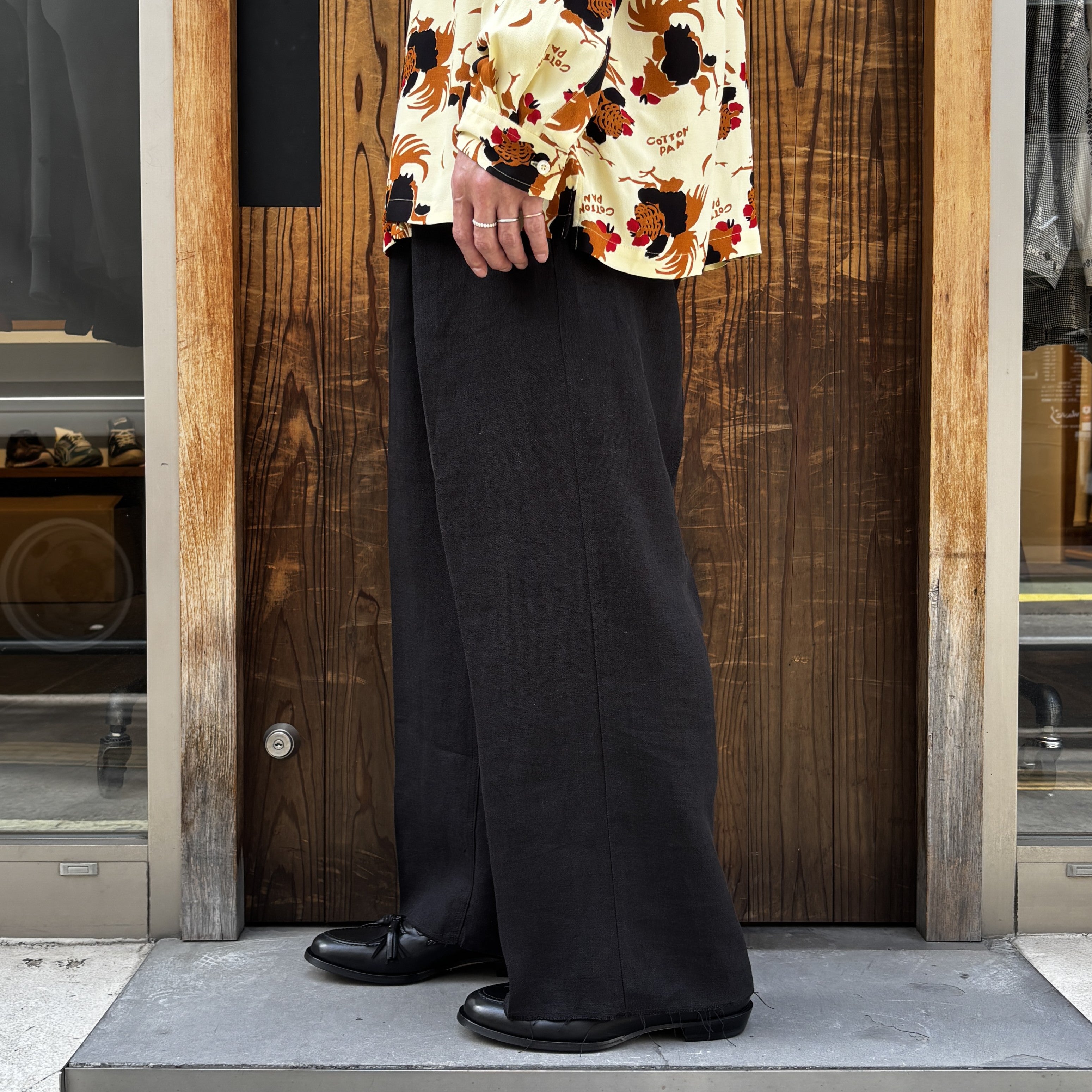 パンツ saby TUCK BAGGY saby [rroomm exclusive]TUCK BAGGY BLACK - Mens | rroomm