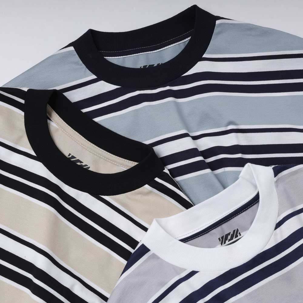 is-ness(イズネス)BALLOON BORDER T-SHIRT (31SSSH05-2) | is-ness