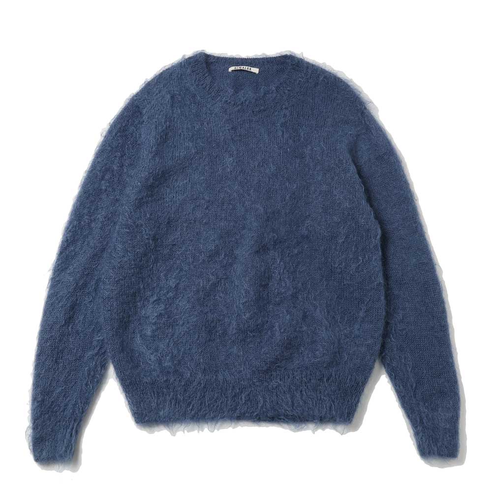 BRUSHED SUPER KID MOHAIR KNIT P/O