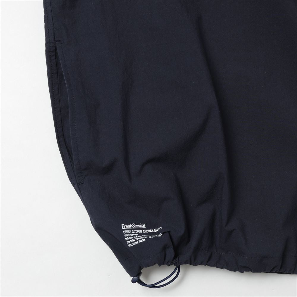 CRISP COTTON ANORAK S/S SHIRT