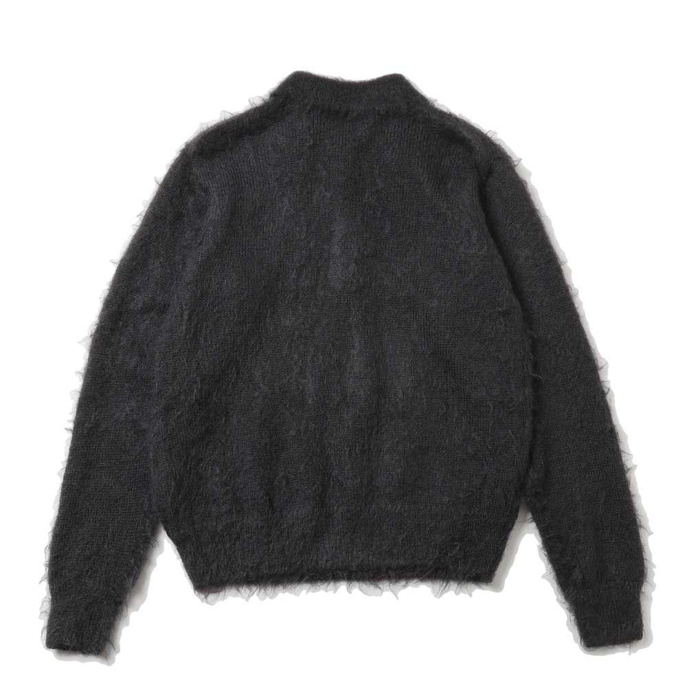 BRUSHED SUPER KID MOHAIR KNIT POLO