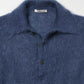 BRUSHED SUPER KID MOHAIR KNIT POLO