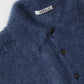 BRUSHED SUPER KID MOHAIR KNIT POLO