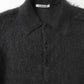 BRUSHED SUPER KID MOHAIR KNIT POLO