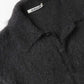 BRUSHED SUPER KID MOHAIR KNIT POLO