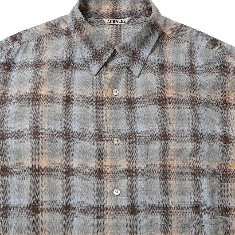 SUPER LIGHT WOOL CHECK SHIRT (Fall/Winter 2026)