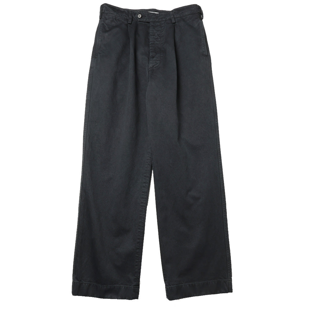 GARMENT-DYED FINX CHINO ONE-TUCK WIDE PANTS