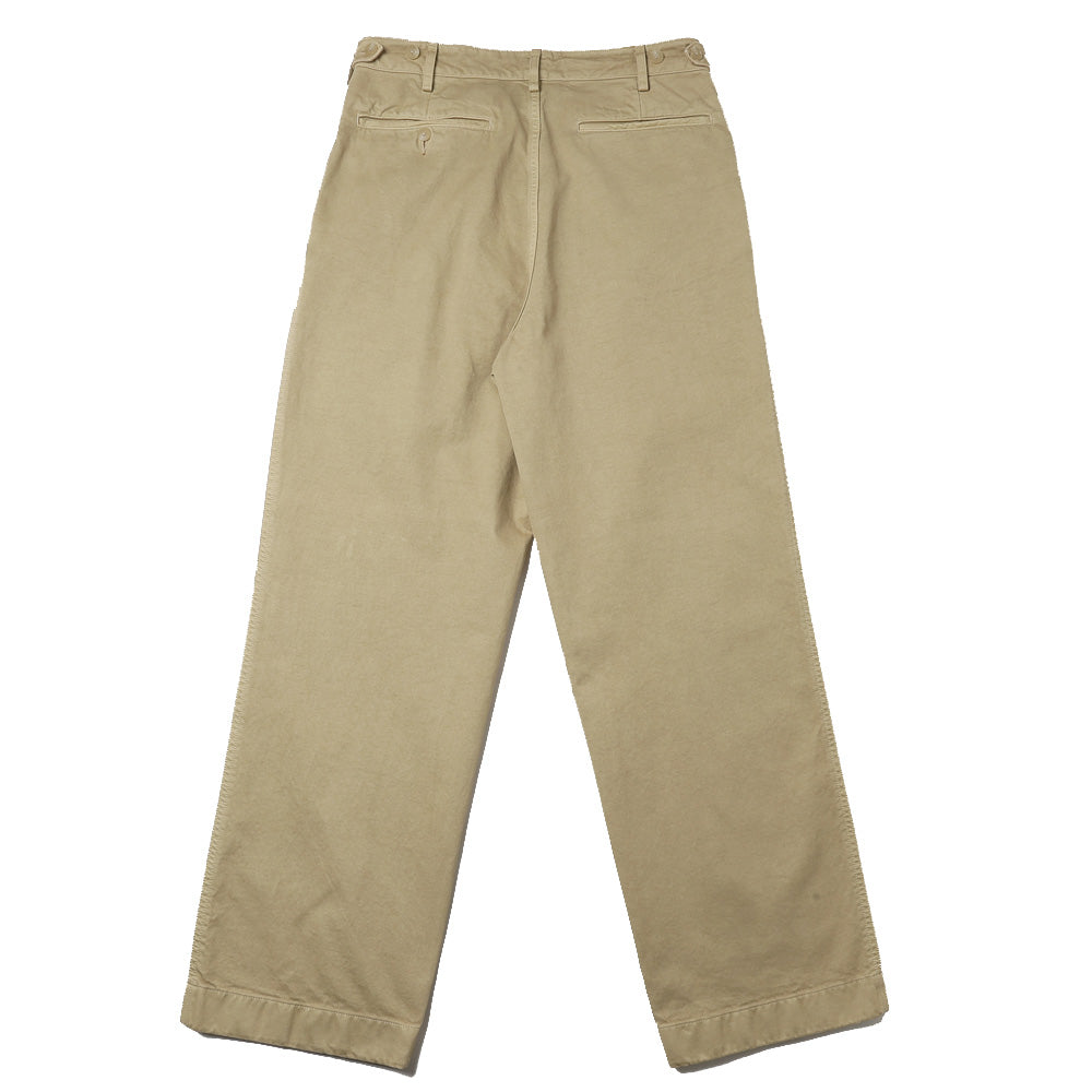 GARMENT-DYED FINX CHINO ONE-TUCK WIDE PANTS