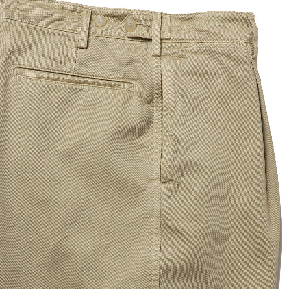 GARMENT-DYED FINX CHINO ONE-TUCK WIDE PANTS