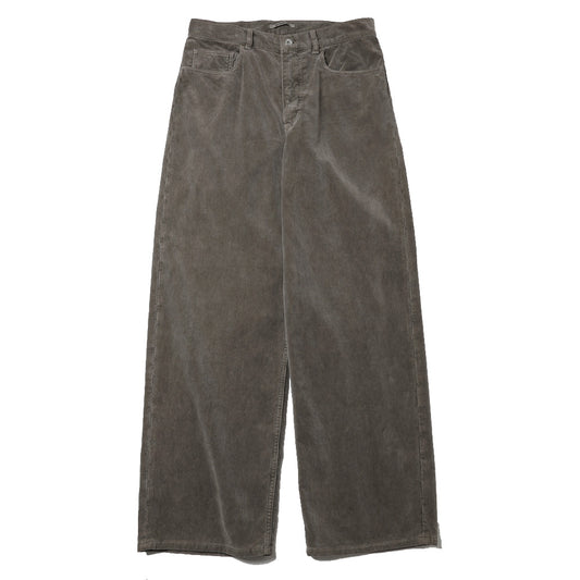 GARMENT-DYED FINX CORDUROY 5P WIDE PANTS