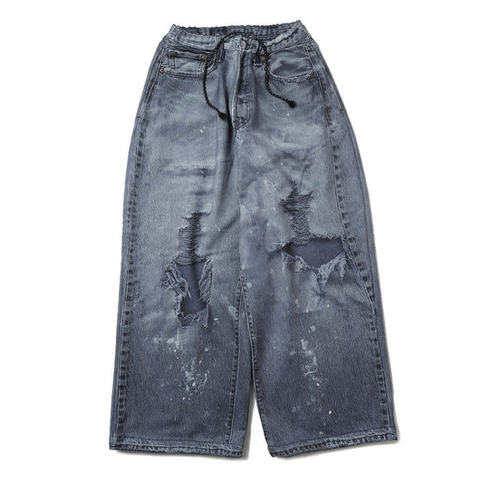 DENIM PRINT WIDE PT