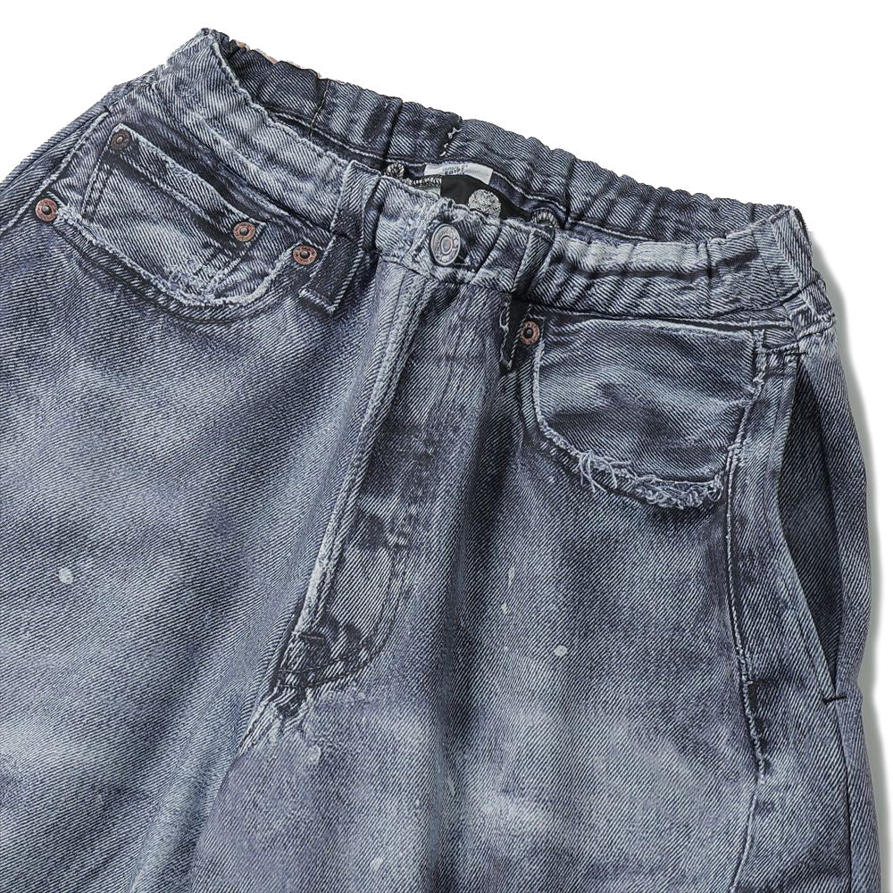 DENIM PRINT WIDE PT