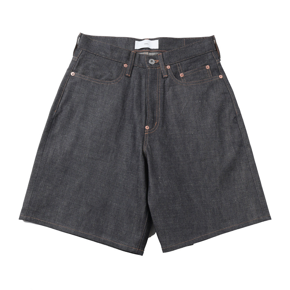 MODERN DENIM SHORT TROUSERS WIDE CUT