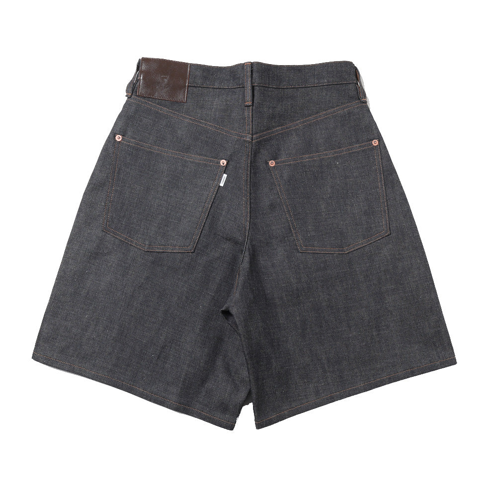 MODERN DENIM SHORT TROUSERS WIDE CUT