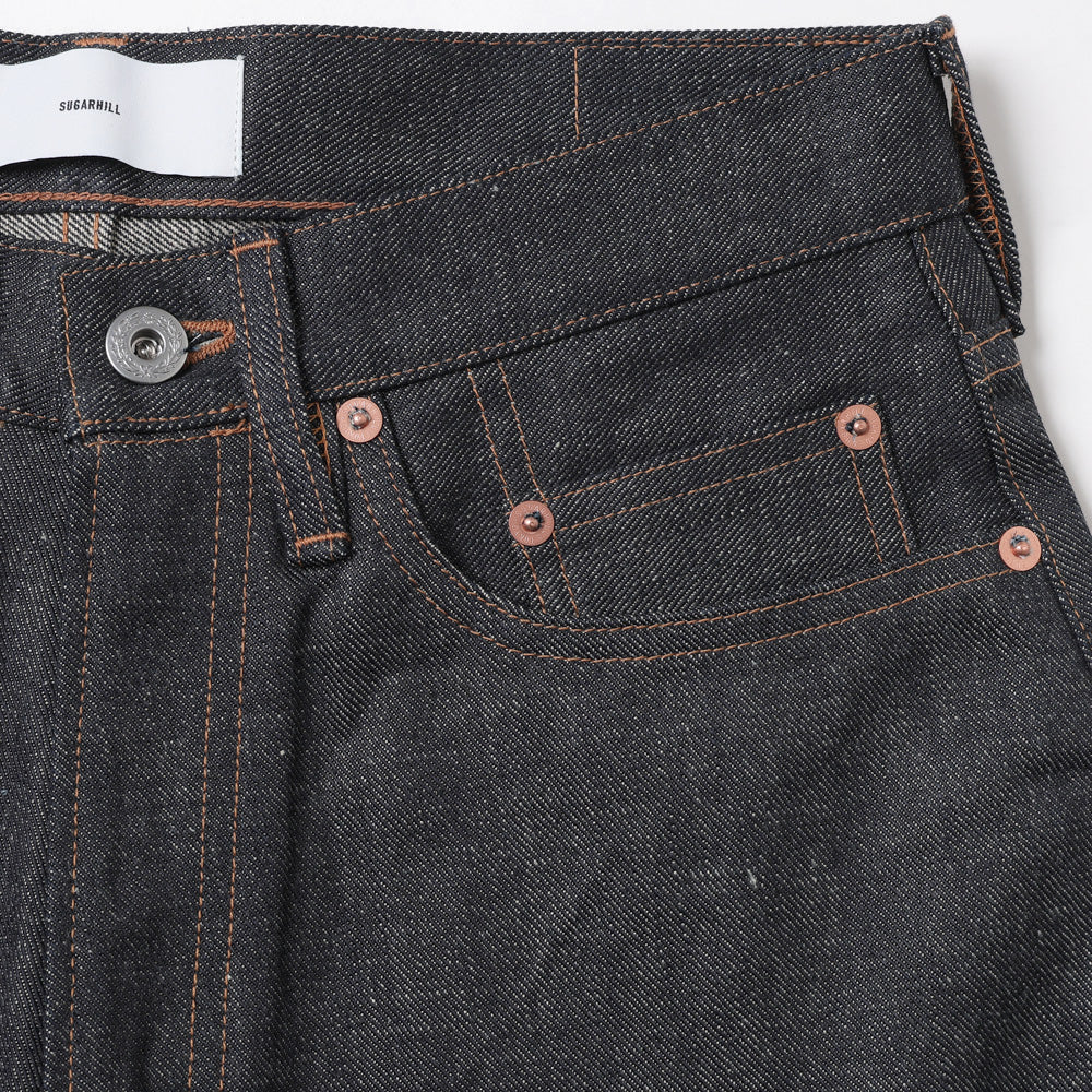 MODERN DENIM SHORT TROUSERS WIDE CUT