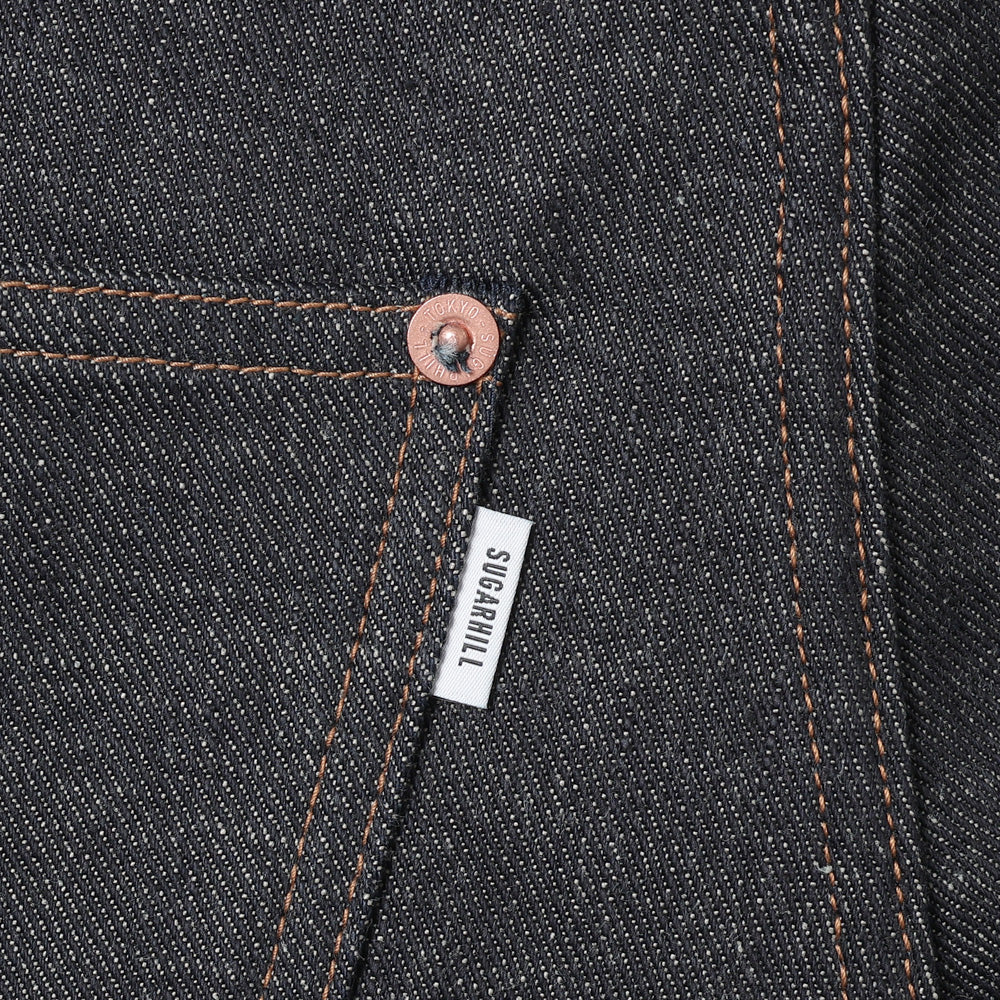 MODERN DENIM SHORT TROUSERS WIDE CUT