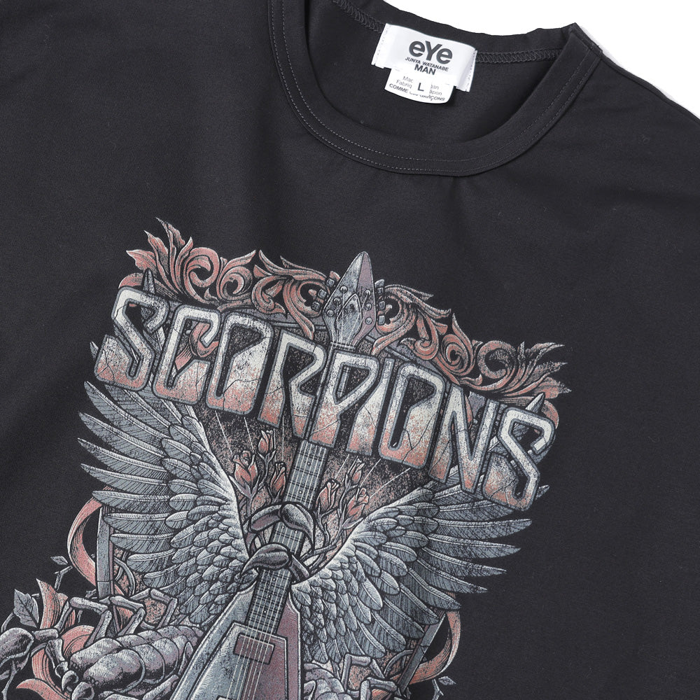 度詰め天竺 製品プリント SCORPIONS T906