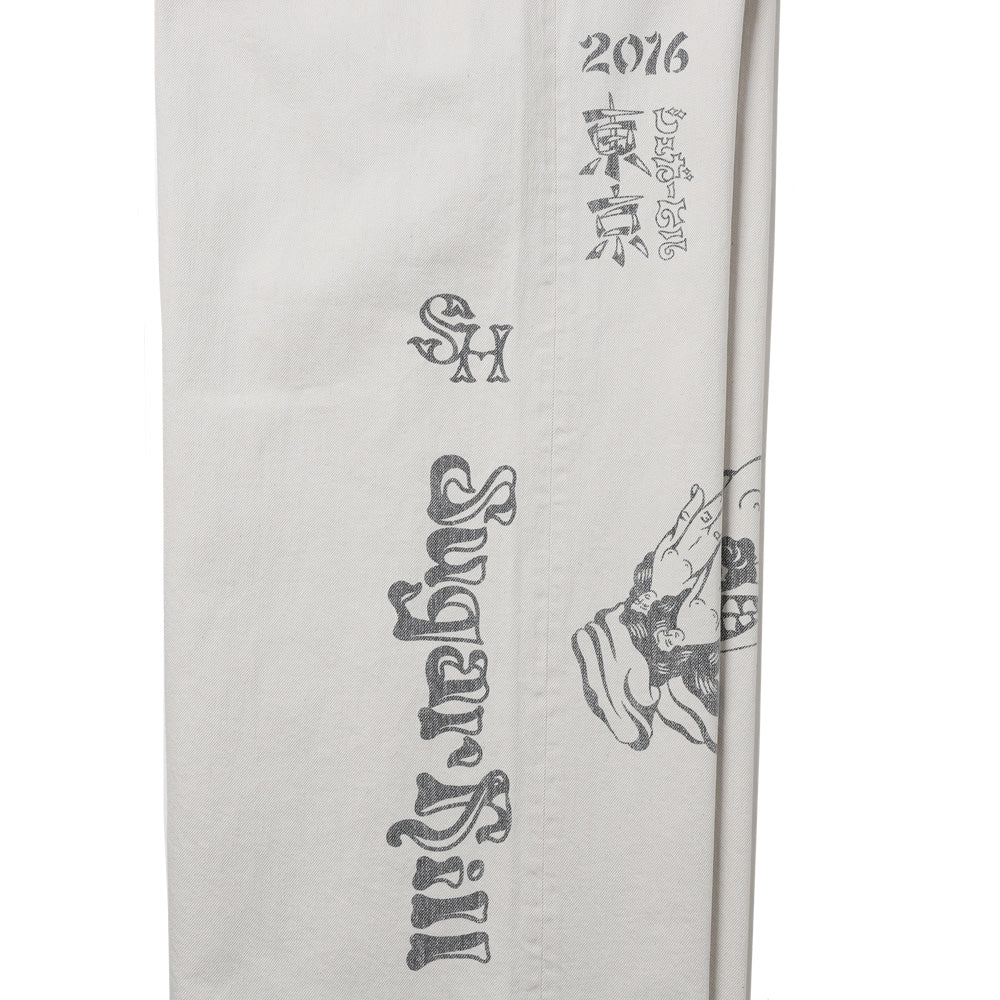 SUGARHILL Tattoo Flash Print Modern Denim Wide Cut (26440414