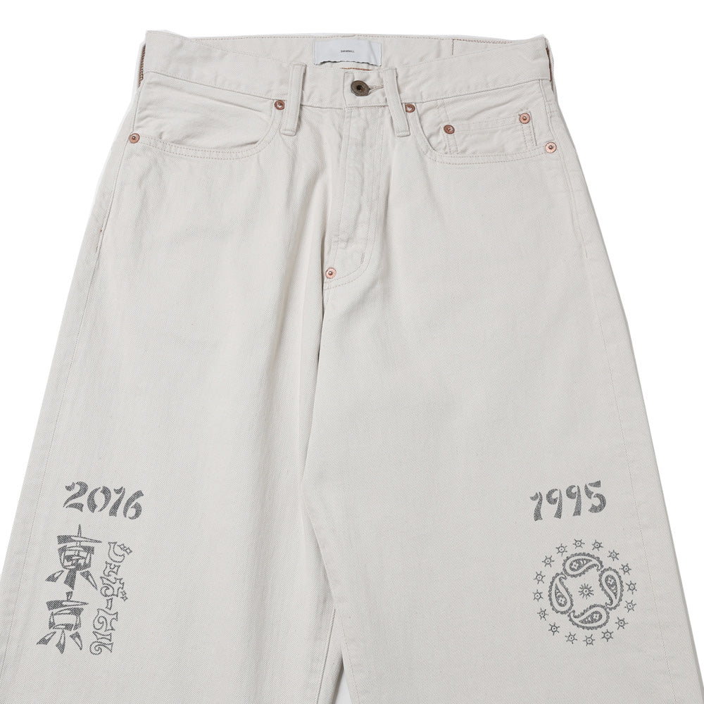 TATTOO FLASH PRINT MODERN DENIM REGULAR CUT