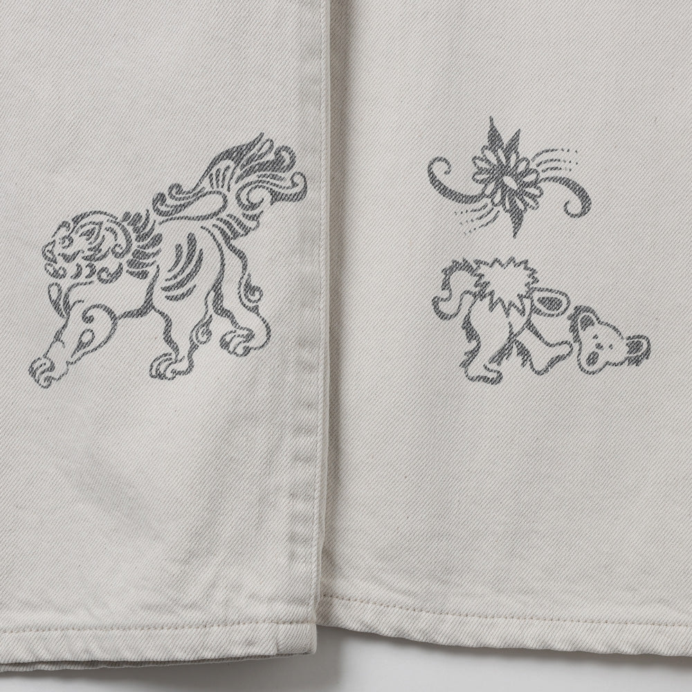 TATTOO FLASH PRINT MODERN DENIM REGULAR CUT