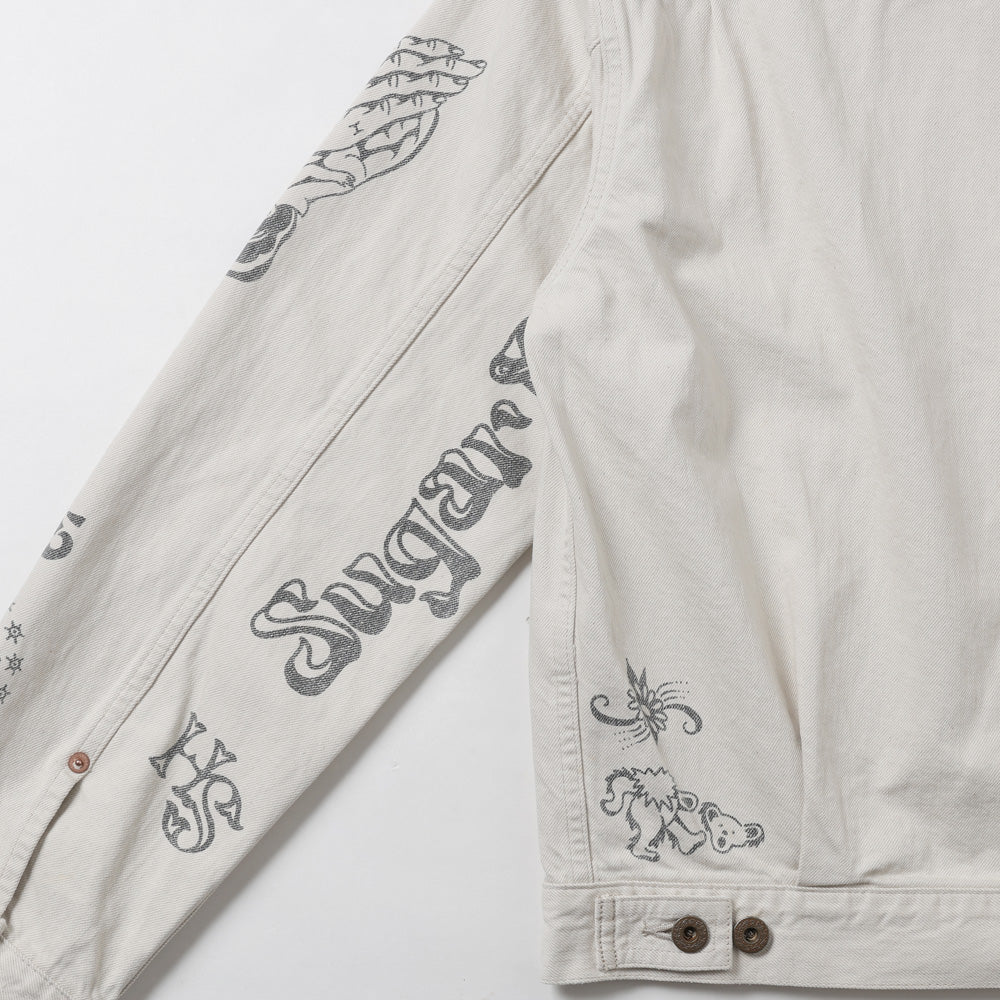 TATTOO FLASH PRINT DENIM JACKET