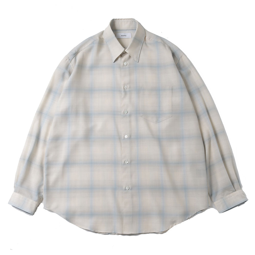 CHECK SHIRT WOOL x RECYCLE POLYESTER VIYELLA