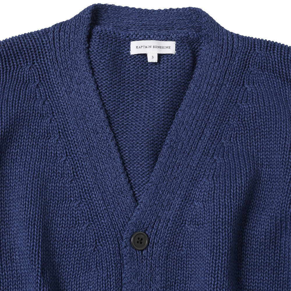 トップス KAPTAIN SUNSHINE Cotton Washi Cardigan KAPTAIN SUNSHINE Cotton Washi Hand Frame Cardigan (KS26SKN01
